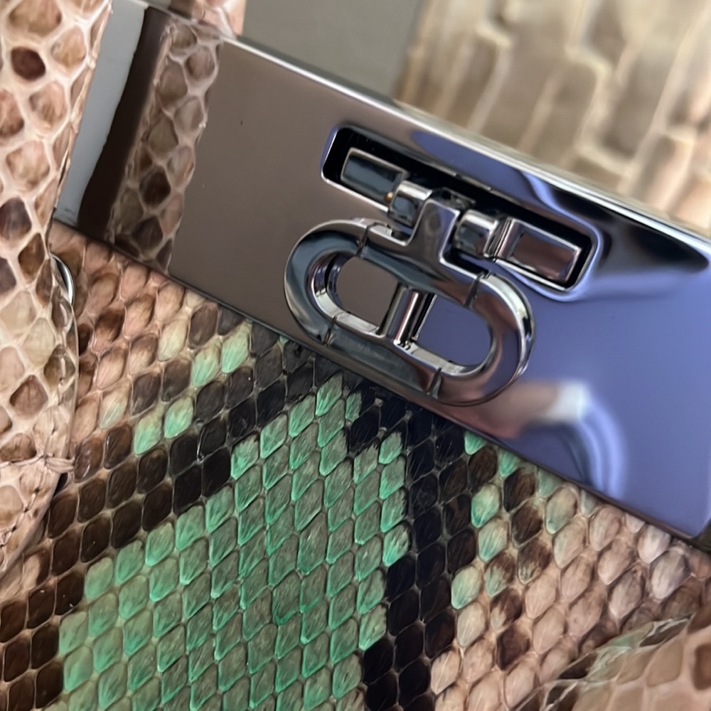 Dee Ocleppo Python Tote With Crossbody Strap - image 2